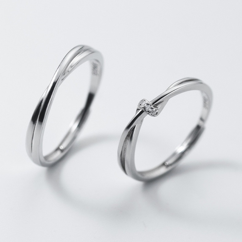 「只是太愛你」情侶戒指💍 ｜S925純銀或鍍銀｜活口對戒｜免費刻字✒️｜