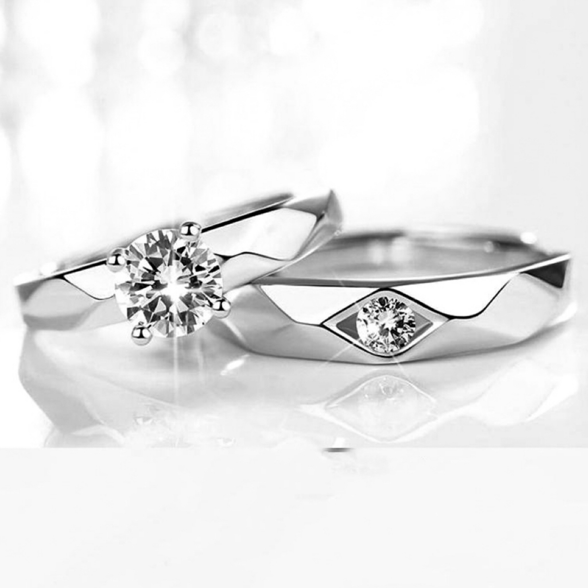 「愛的心意💓」情侶戒指💍 ｜S925純銀或鍍銀｜活口對戒｜免費刻字✒️｜