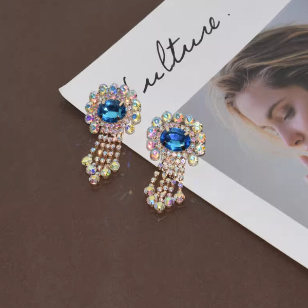 colorful tassel earrings