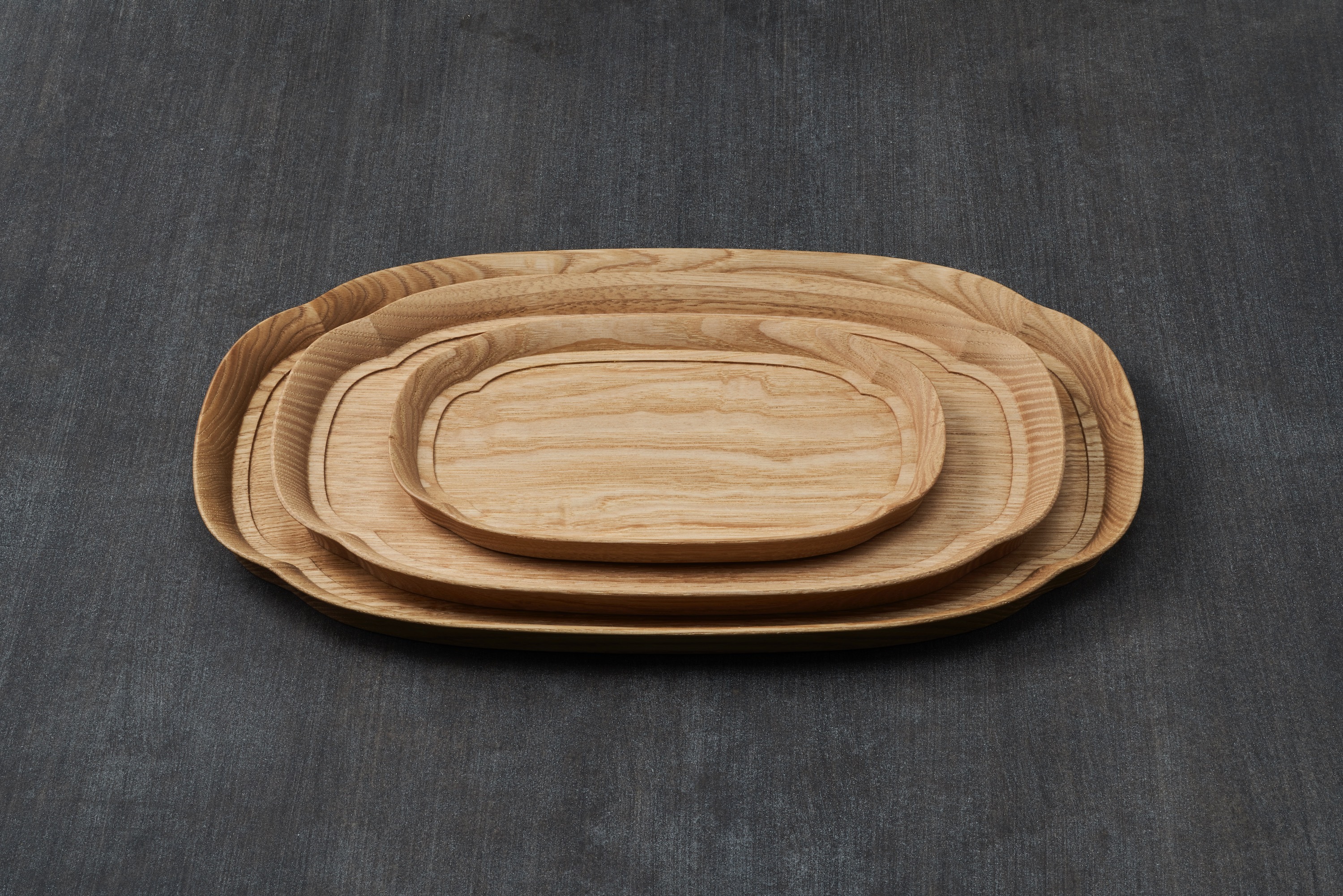 AIZAWA 與樹實木木製托盤 木瓜花形