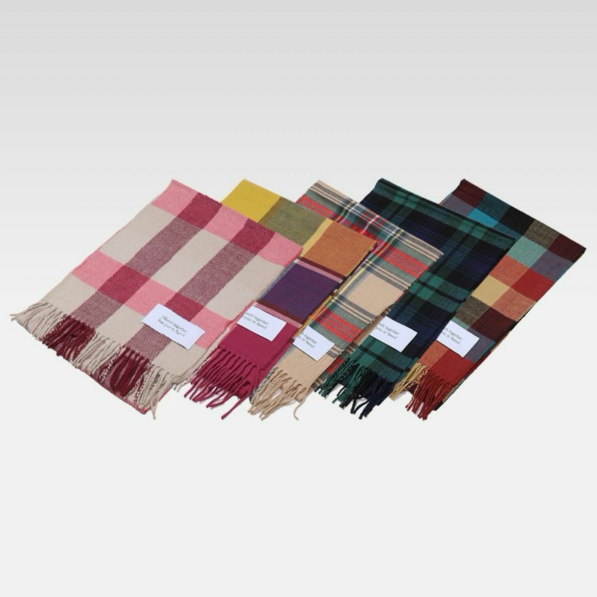 格仔頸巾 MONTH-003A