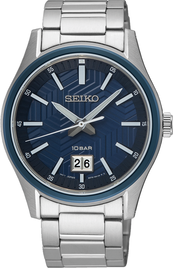萬年鐘錶 - SEIKO CS 系列  簡約款大日期窗男錶  SUR559P1 / 6N76-00K0B  錶徑39.5MM