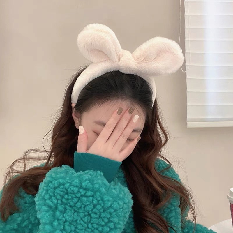 Plush Rabbit Bow Headband