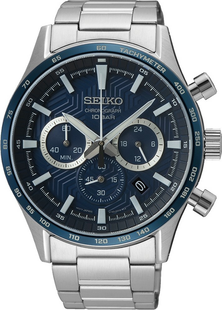 萬年鐘錶 - SEIKO   CS 系列  質感經典三眼計時男錶  SSB445P1 / 8T63-00Y0B  錶徑43MM