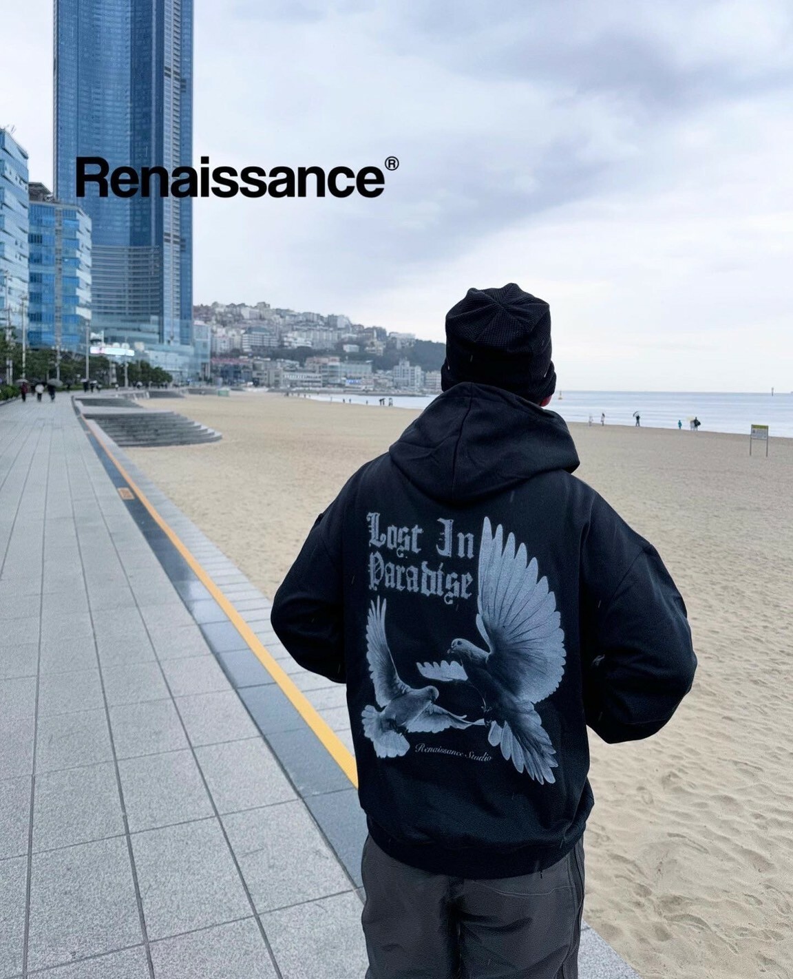 RENAISSANCE 質感黑灰 迷失樂園 和平鴿 鴿子帽T “ Lost In Paradise Hoodie “