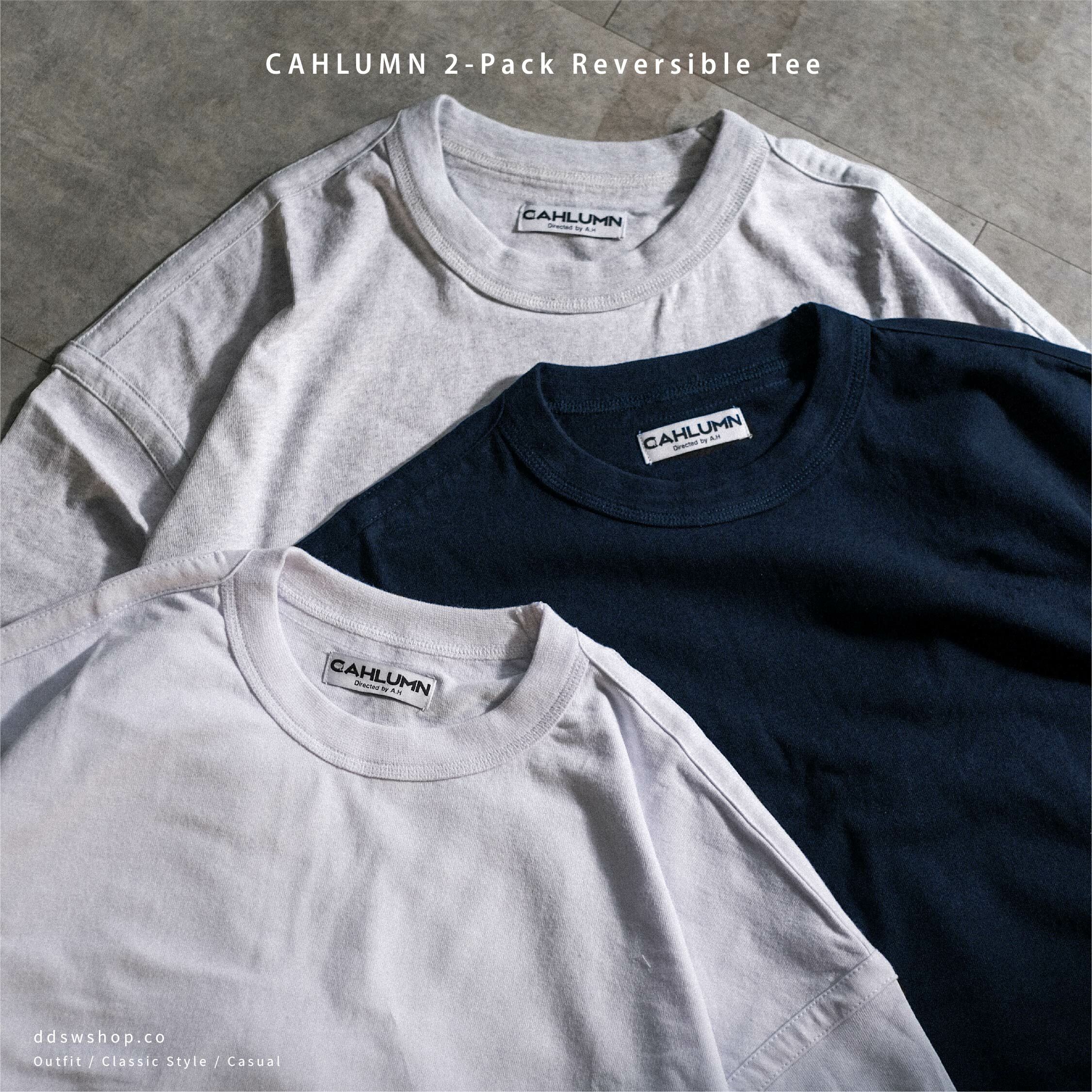 "代購“ Cahlumn 短袖 2-Pack Reversible Tee 日本限定 雙面穿 2.0 一包兩件