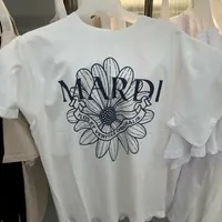 [S] MARDI TSHIRT FLOWERMARDI ALUMNI,IVORY NAVY, MFK33JSS005IVNV00 (SMD13)