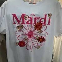 [S] MARDI TSHIRT FLOWERMARDI BLOSSOM,WHITE PINK, MFK31JSS010WHPK00 (SMD15)