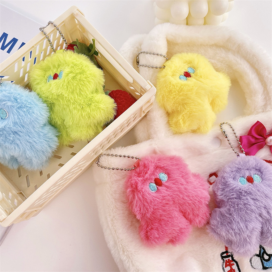 《3491》可愛少女新彩色小怪獸吊飾