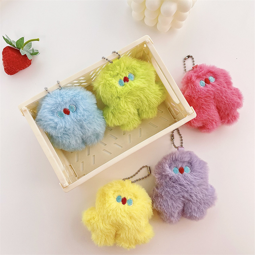 《3491》可愛少女新彩色小怪獸吊飾