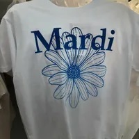 [S] MARDI TSHIRT FLOWERMARDI GRADATION,WHITE BLUE, MFK31JSS021WHBL00 (SMD17)