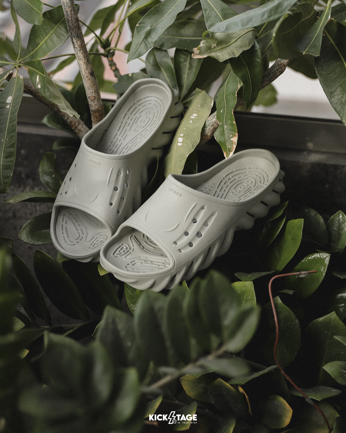 男女鞋 CROCS ECNO SLIDE 波波涼拖 時尚 舒適 洞洞鞋 涼鞋【208170-ELM】