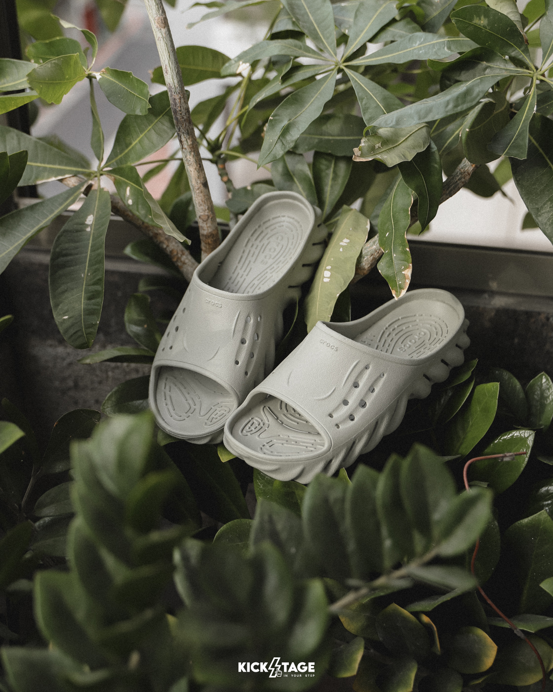 男女鞋 CROCS ECNO SLIDE 波波涼拖 時尚 舒適 洞洞鞋 涼鞋【208170-ELM】