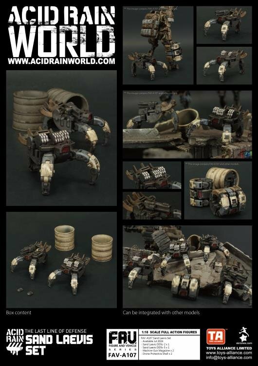 Toys Alliance : Acid Rain 1/18 FAV-A107 Sand Laevis Set 沙地鼠婦 set