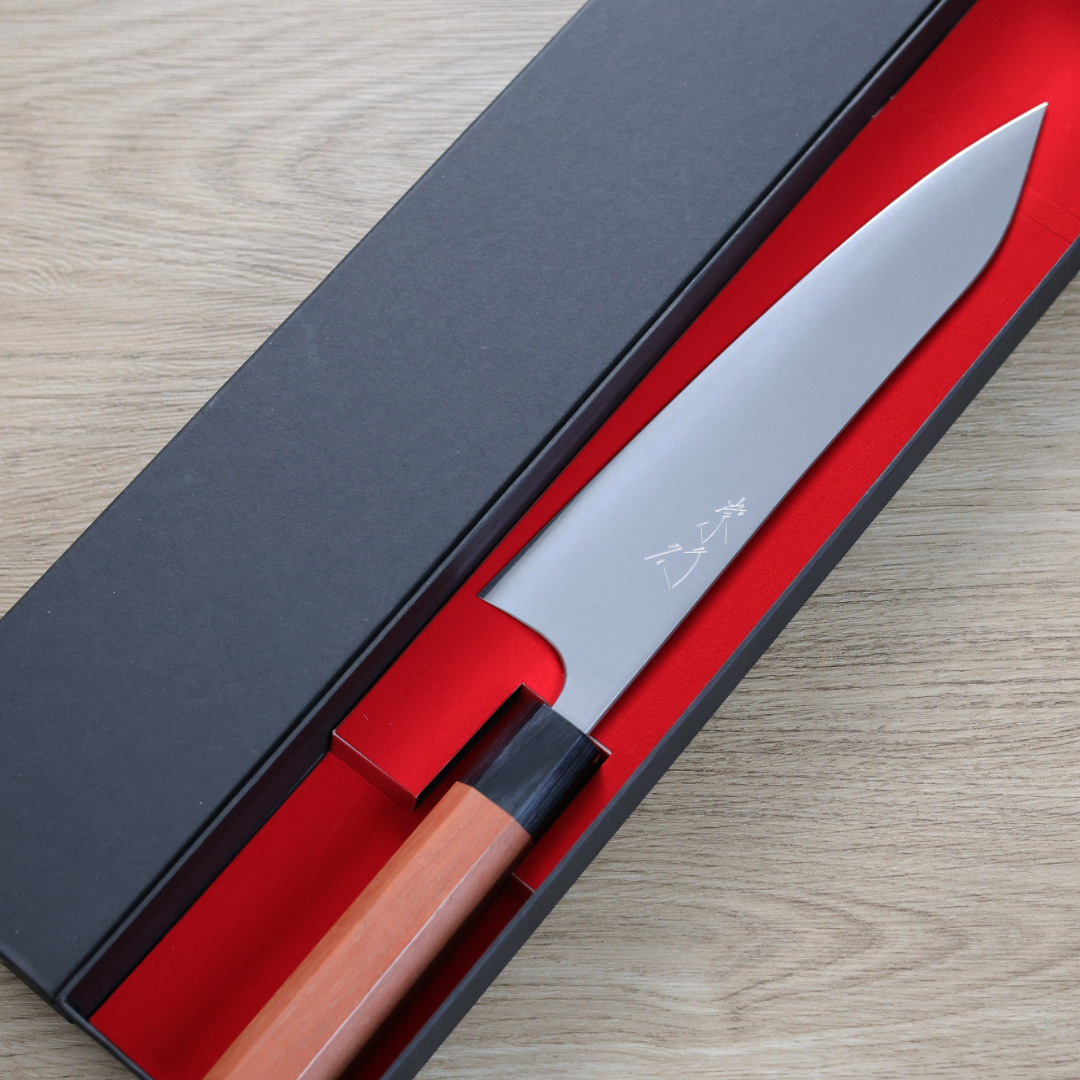 甲鉄 柴田崇行 牛刀 210mm 青紙超級鋼/付鞘