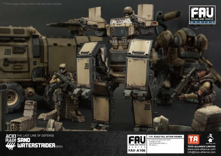 Toys Alliance : Acid Rain 1/18 FAV-A106 Sand Waterstrider 沙地挺進者 QM3s
