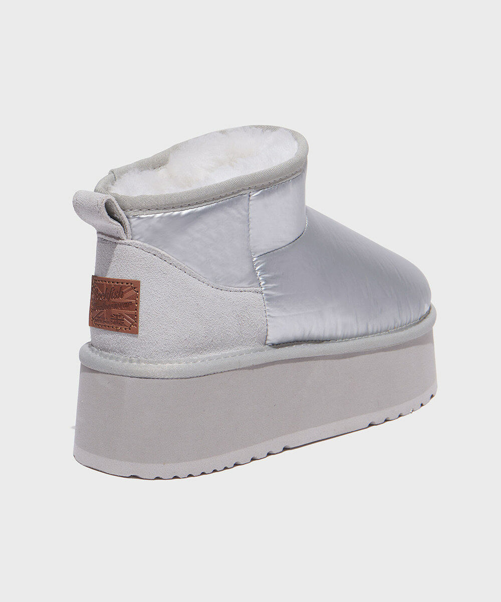 Rockfish Weatherwear CLOUDY MAXI WINTER PADDED BOOTS MINI(4.5inch) - SILVER