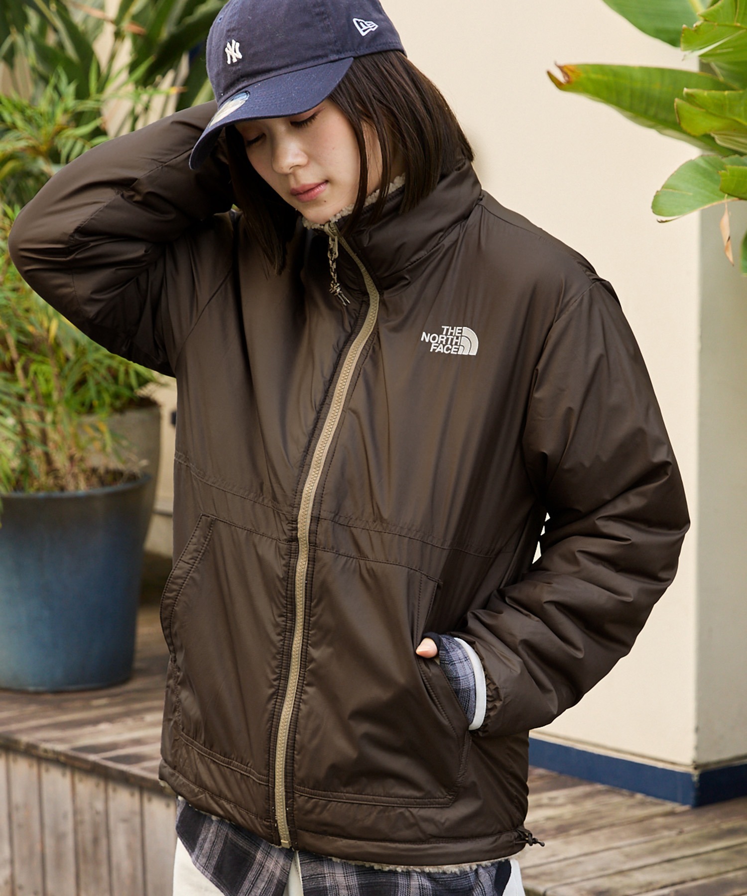 THE NORTH FACE PLAY GREEN RVS FLEECE JACKET 雙面外套( 4色入