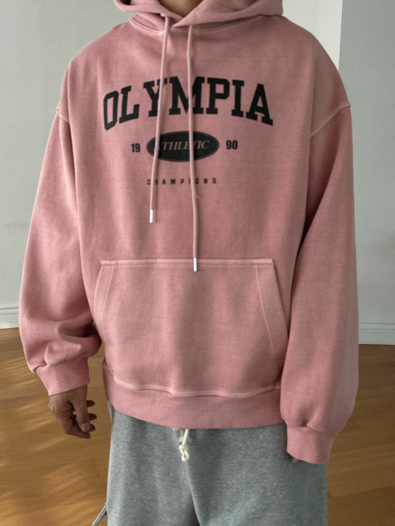 洗水英文字連帽衛衣 PEPPER-004T