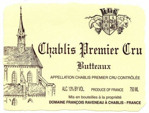 Francois Raveneau Chablis Butteaux 1er Cru 2019 (BH94)