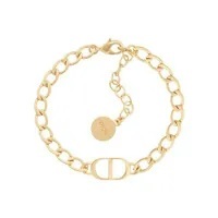 [S] DIOR CLASSIC GOLD CHAIN BRACELET WITH CD LOGO, B1234PTCMT (SDD34)
