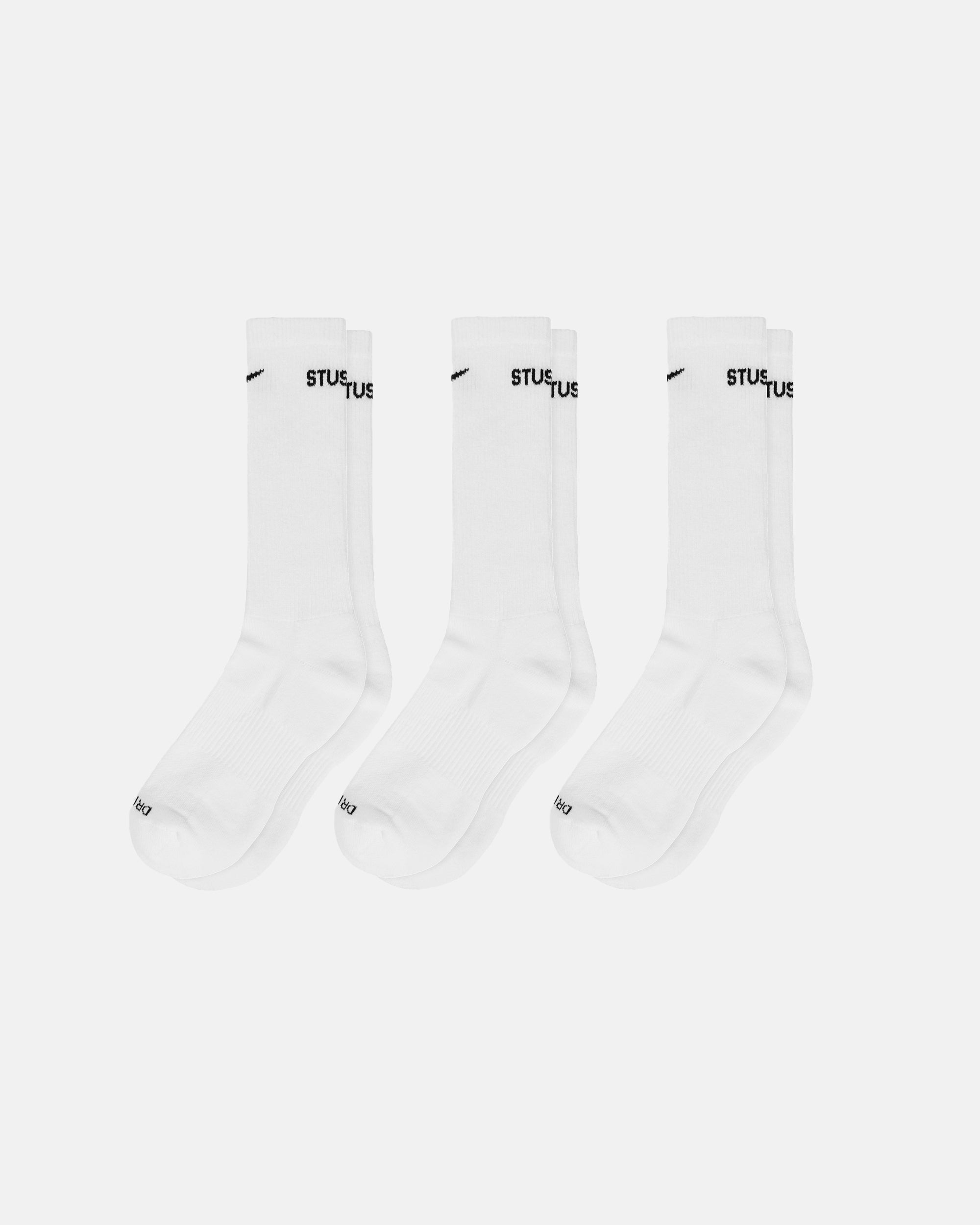 STUSSY NIKE DRI-FIT CREW SOCKS LOGO 聯名 單雙 長襪 襪子 現貨