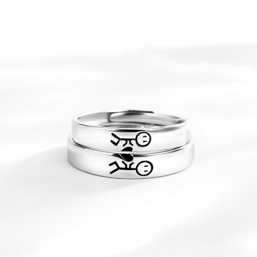 「找你」情侶戒指💍 ｜S925純銀｜活口對戒｜免費刻字✒️｜