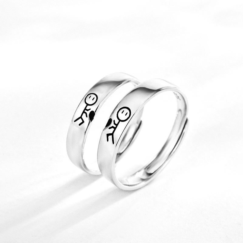 「找你」情侶戒指💍 ｜S925純銀｜活口對戒｜免費刻字✒️｜