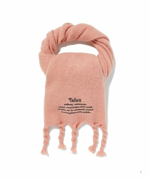 fallett - story logo long muffler (pink)