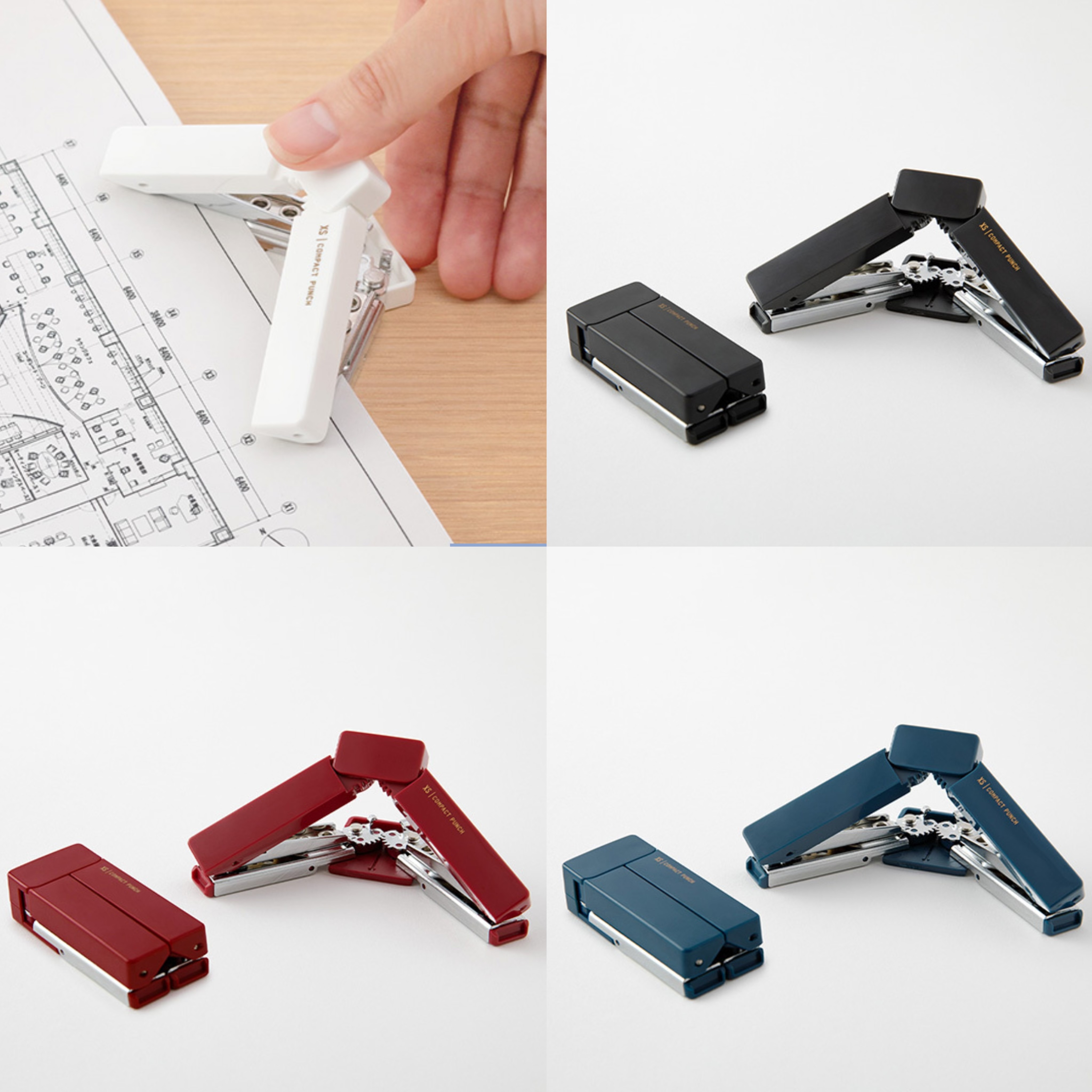 XS迷你系列 雙孔打洞機 四色可選｜日本MIDORI