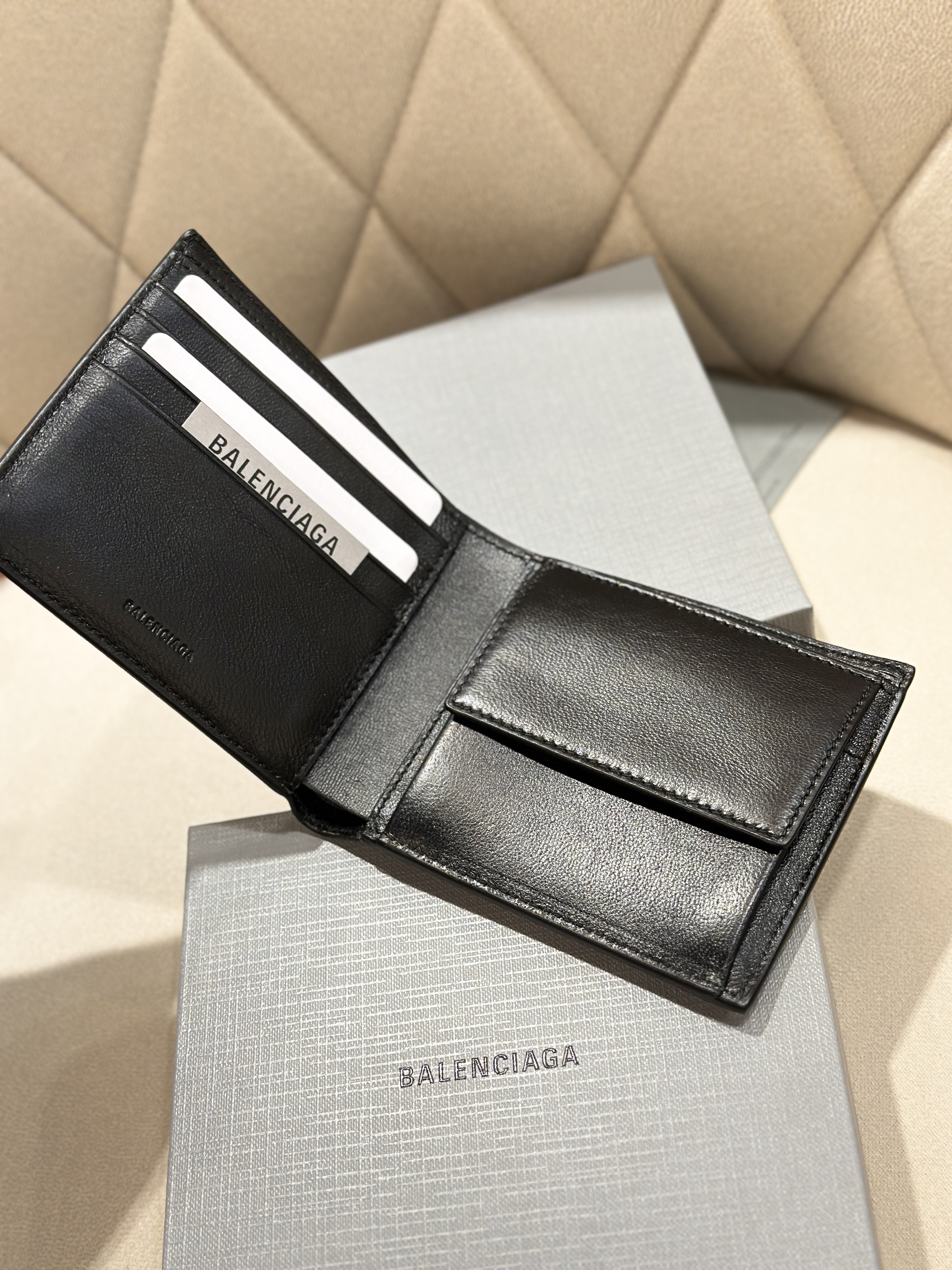 BALENCIAGA Cash Square Folded Coin Wallet