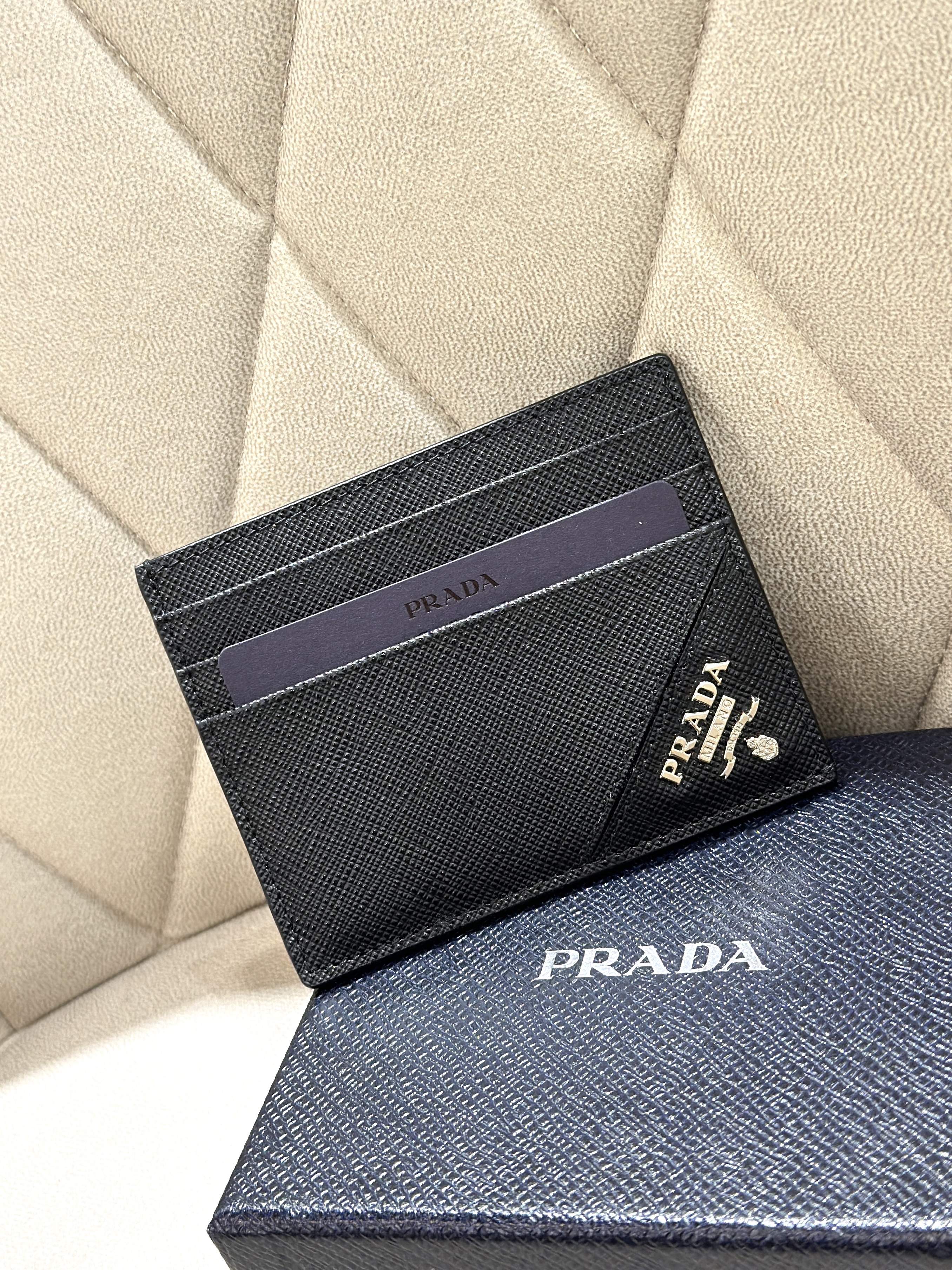 PRADA Saffiano Leather Cardholder