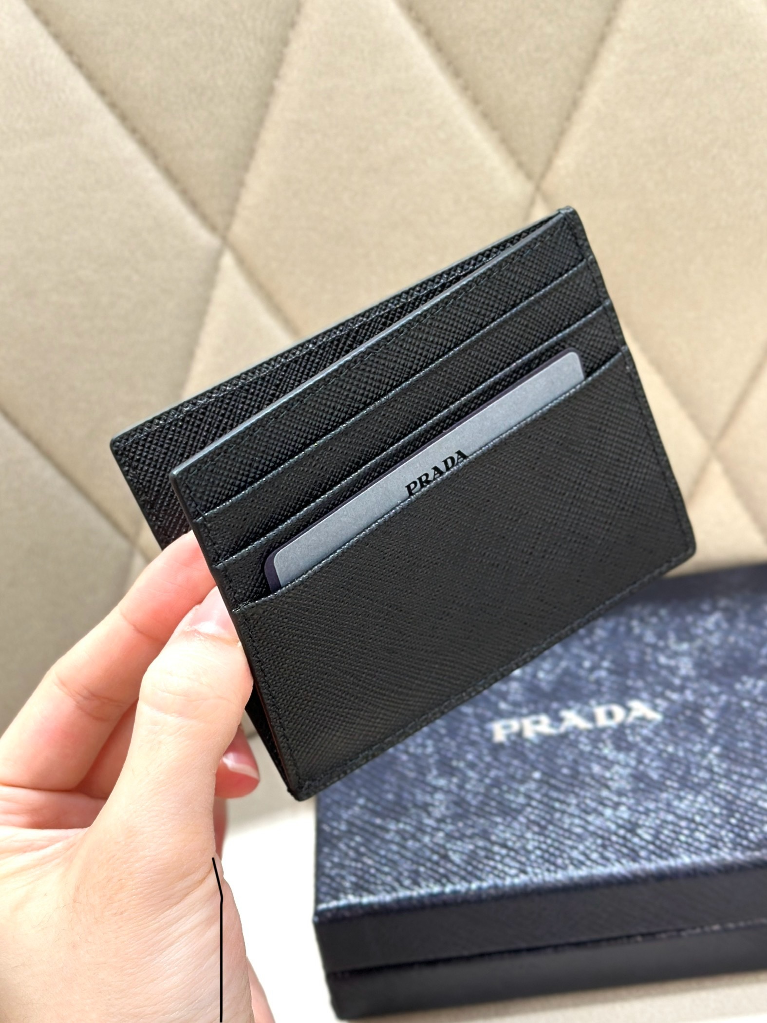 PRADA Saffiano Leather Cardholder