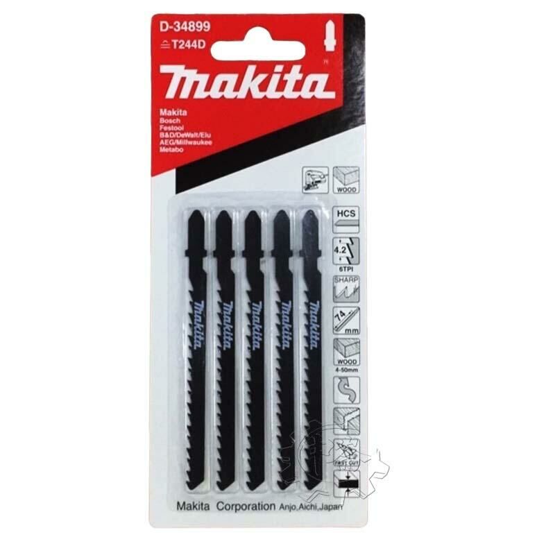 ＊中崙五金【附發票】Makita 牧田 線鋸片 D-34899 數量5支 高碳鋼材質 適用：木材、塑料、鋁材