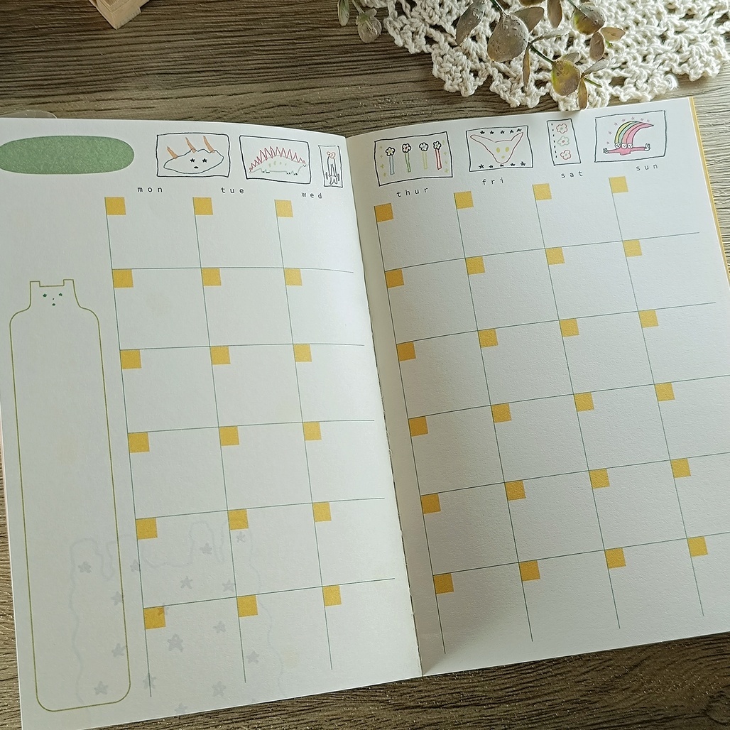 馬卡龍腳趾．無時效圖文手帳 四款