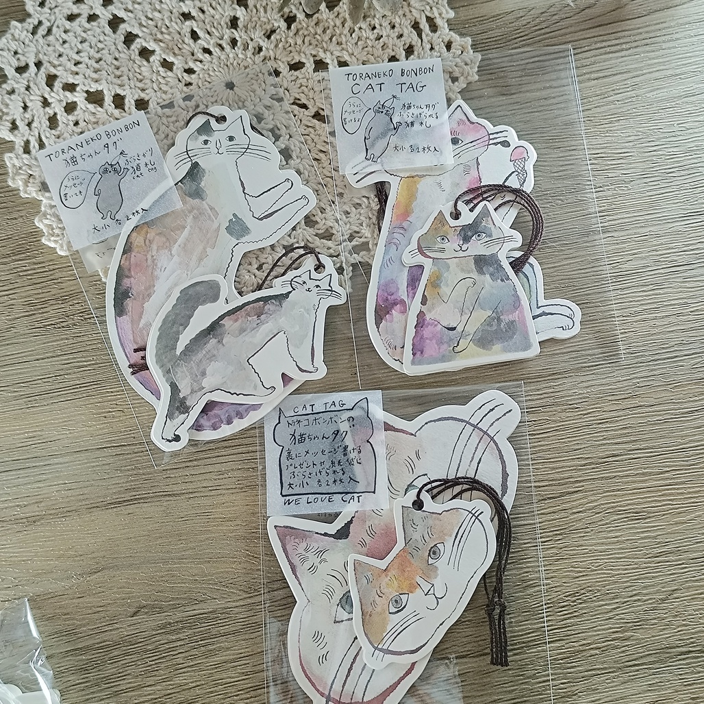 日本倉敷意匠．虎斑貓bonbon 造型吊卡 Cat A/B/C 三款