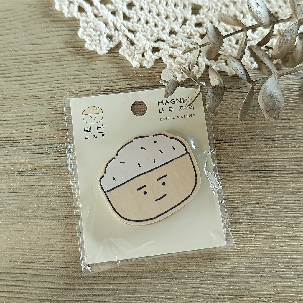 韓國BEAKBAN．BOB 木頭磁鐵 共六款