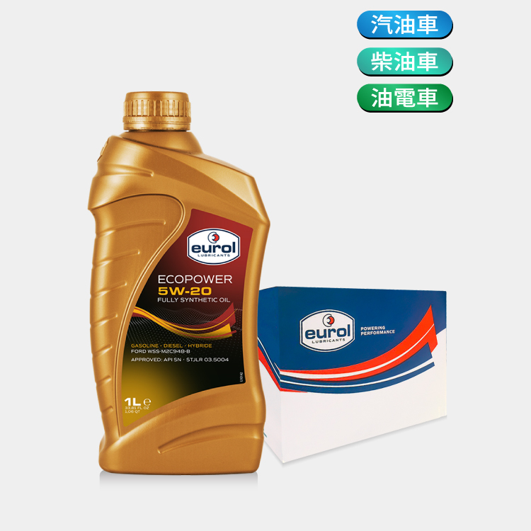 [箱購] Eurol Ecopower 5W20 全合成機油 1L
