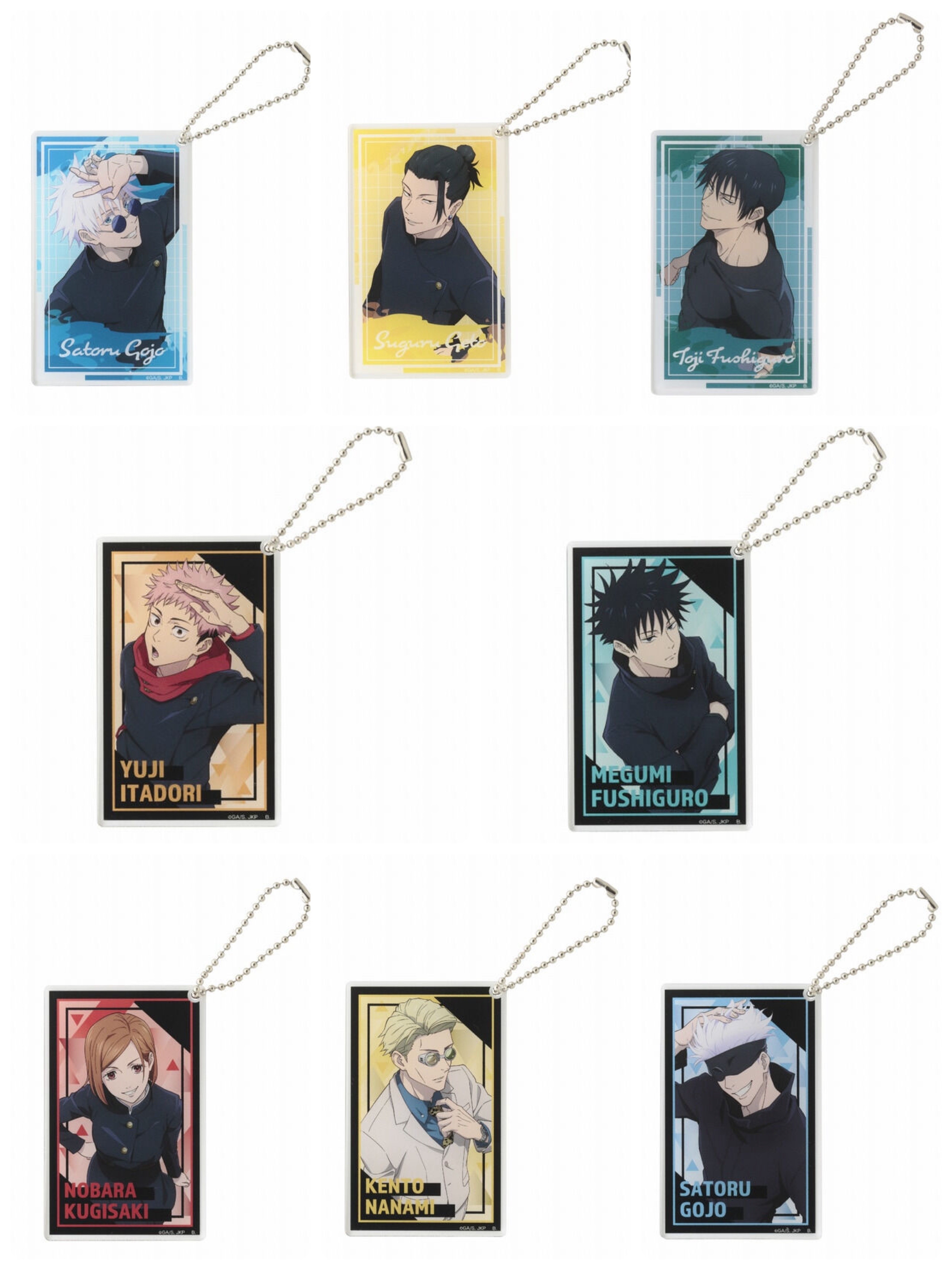 Pbandai 預訂2024/2月 呪術廻戦　アクリルキーホルダー　【描き下ろし】（全8種）