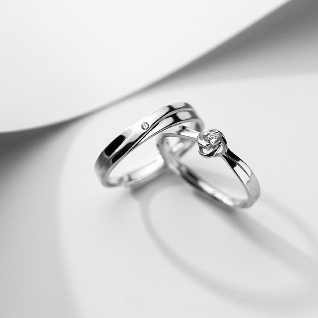 「夢中人 」情侶戒指💍 ｜S925純銀或鍍銀｜活口對戒｜免費刻字✒️｜