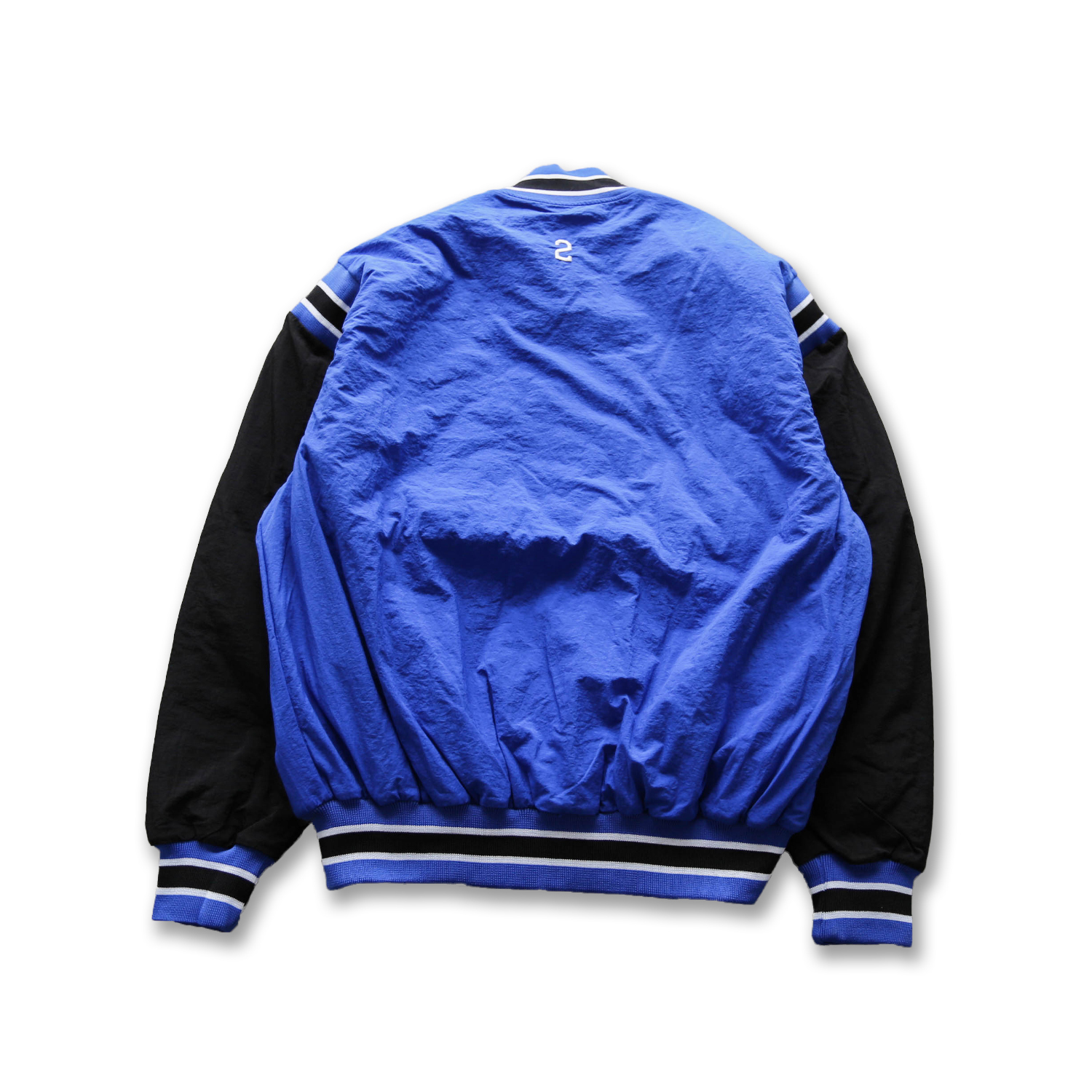 【車庫服飾】韓國選品 中性款 尼龍薄鋪棉拼接棒球外套