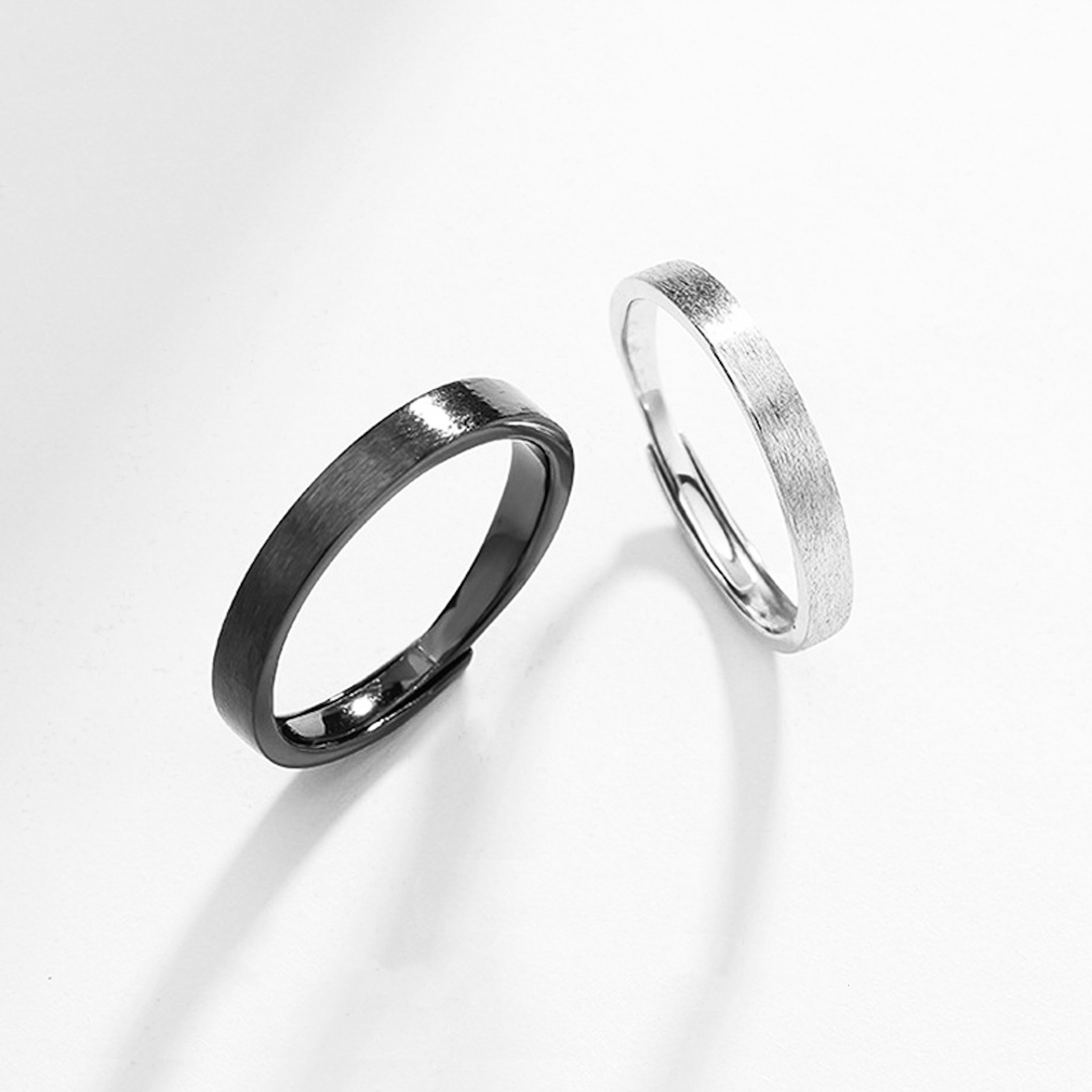 「相識熱戀期 」情侶戒指💍 ｜S925純銀或鍍銀｜活口對戒或閉口對戒｜免費刻字✒️｜