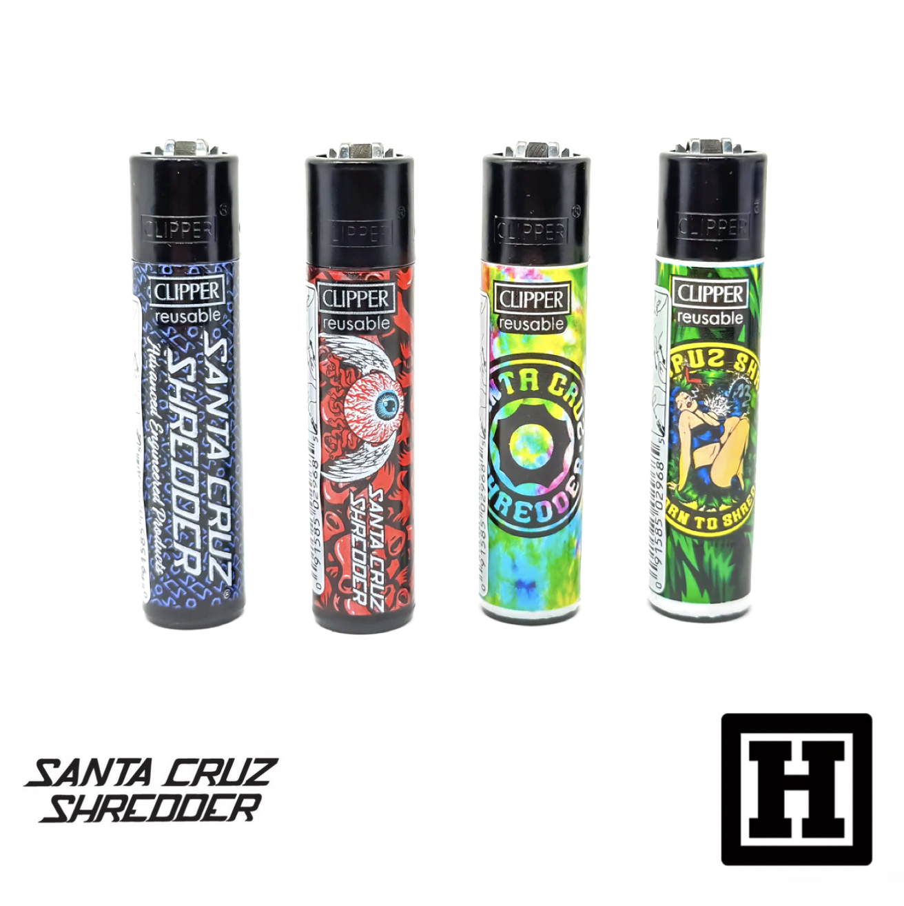 Santa Cruz x Clipper 聯名版 經典火石 打火機