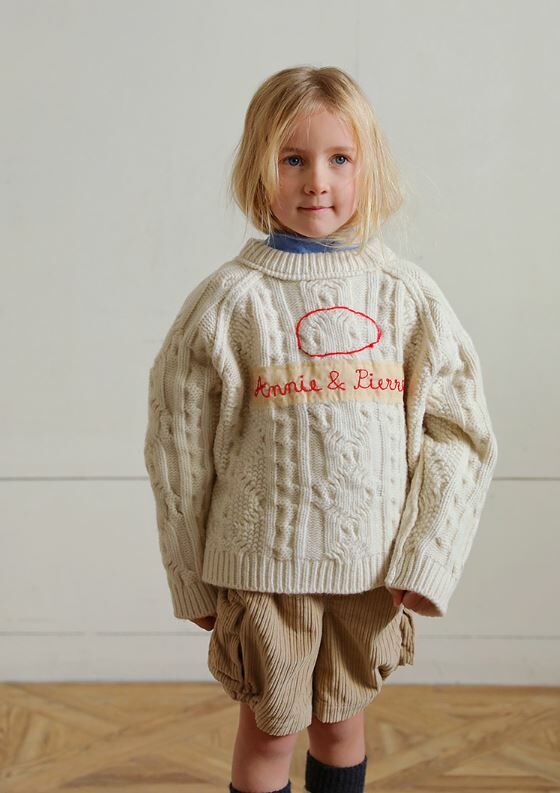 TAMBERE 童趣補丁毛衣 Los Pullover-IVORY