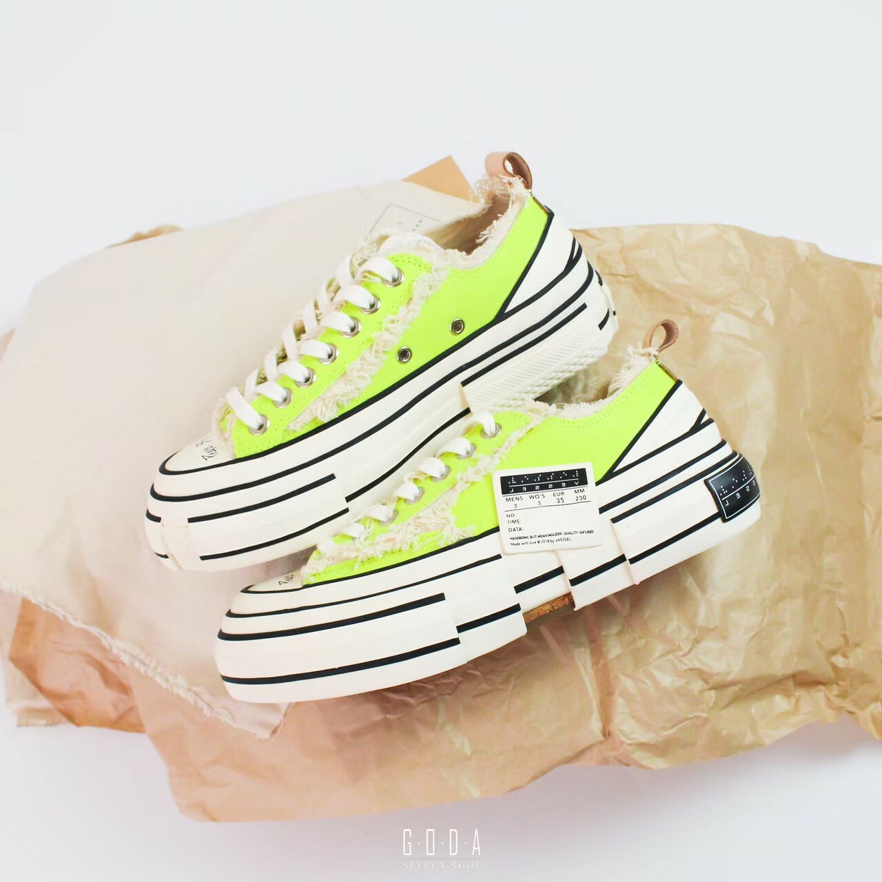 Xvessel G.o.p. Lows Black 解構 螢光綠 S19X001YL