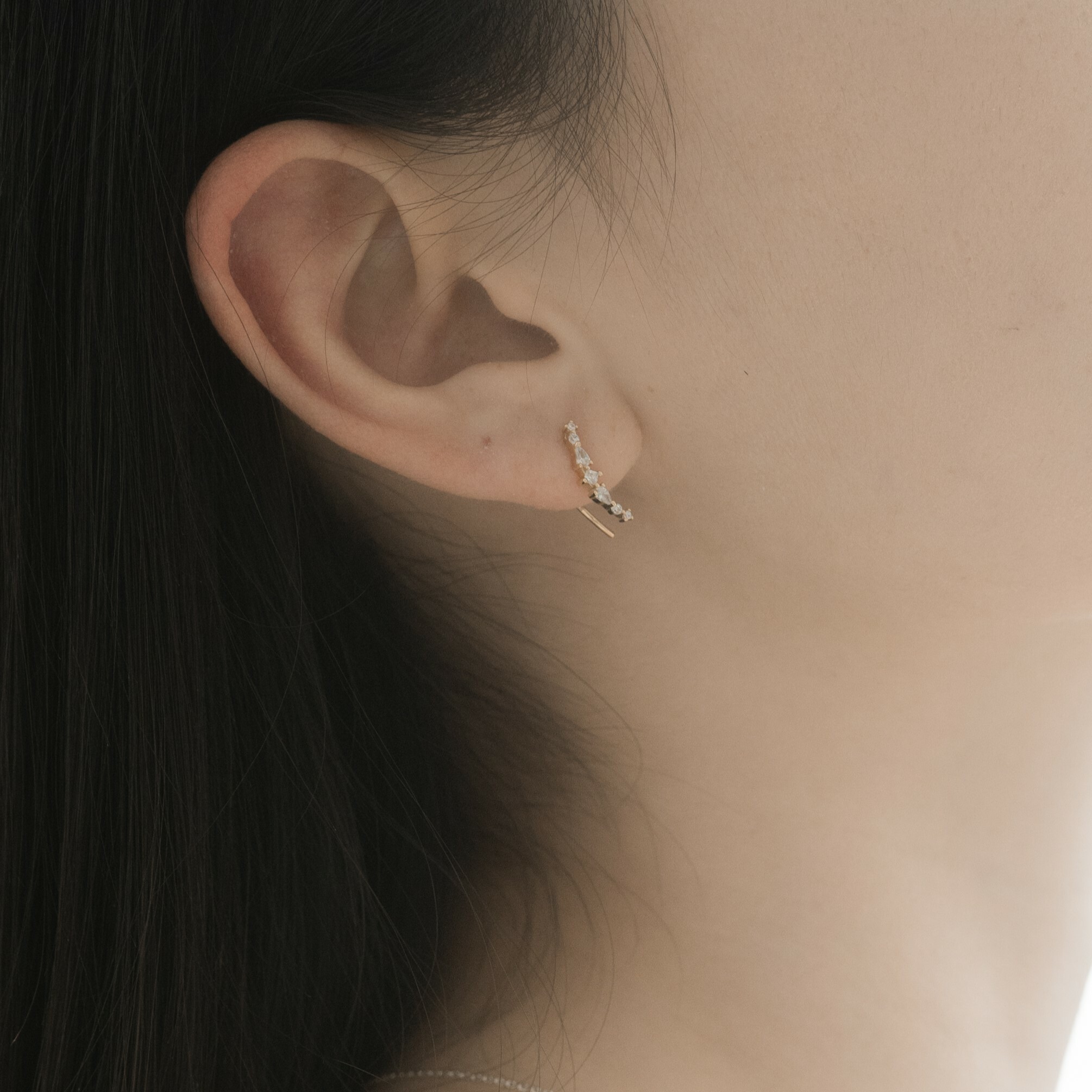 Galaxy zircon earrings