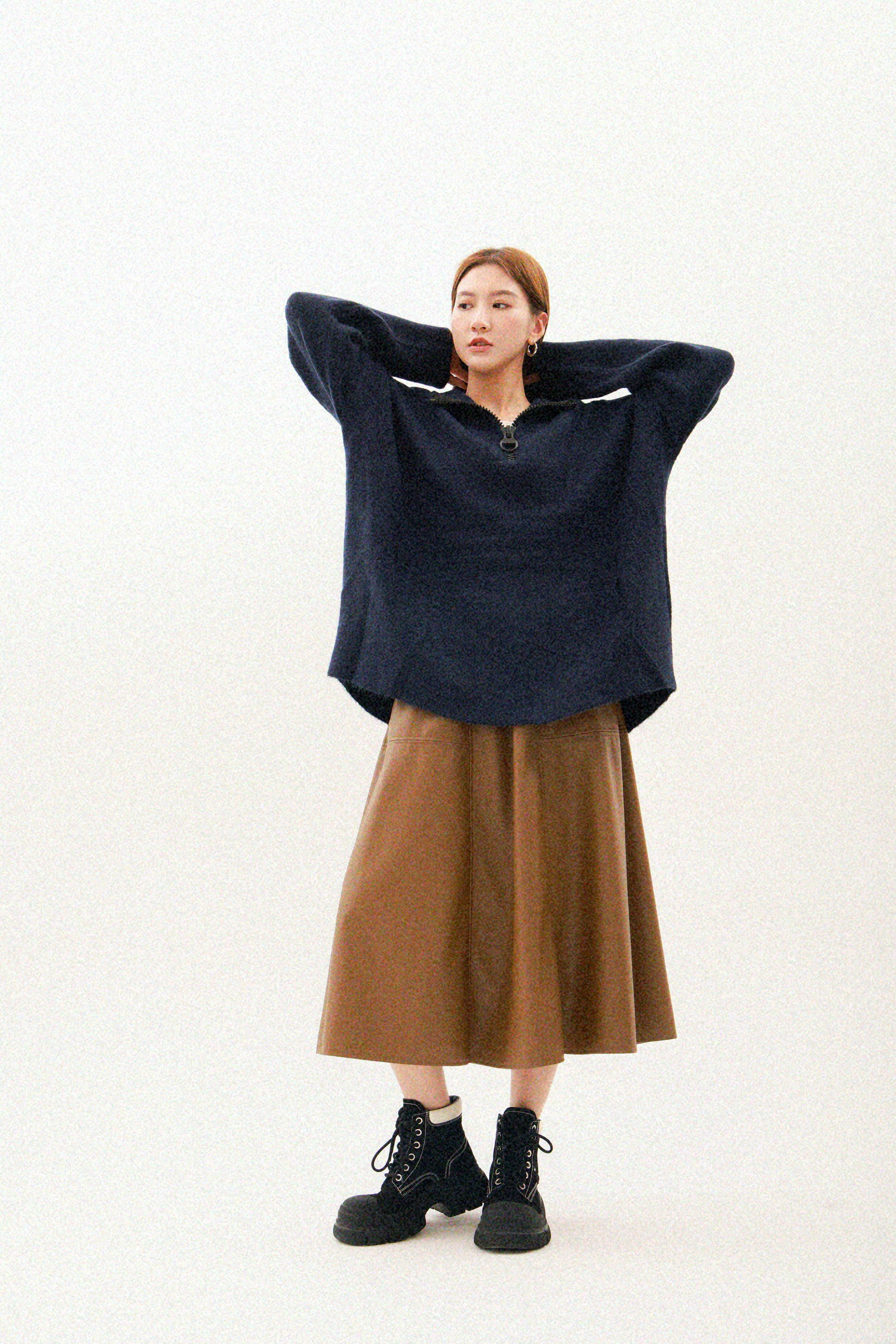 大拉鏈毛冷帽衫（現貨款式）