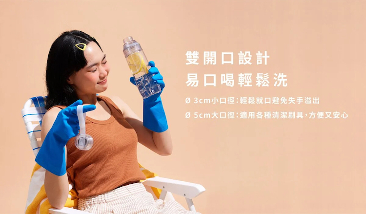 WOKY x 方坊 文創聯名-ECOZEN® 透明瓶600ml