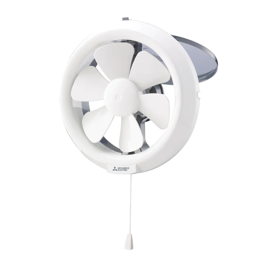 三菱電機 Mitsubishi Electric   V-15SL6T‧扇葉直徑:15厘米/6吋‧拉繩開關抽氣扇‧香港行貨,原廠1年保養‧