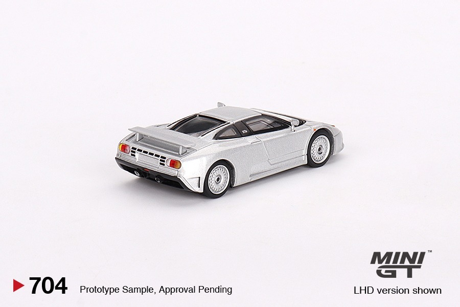 Mini GT 1/64 Bugatti EB110 GT Grigio Chiaro